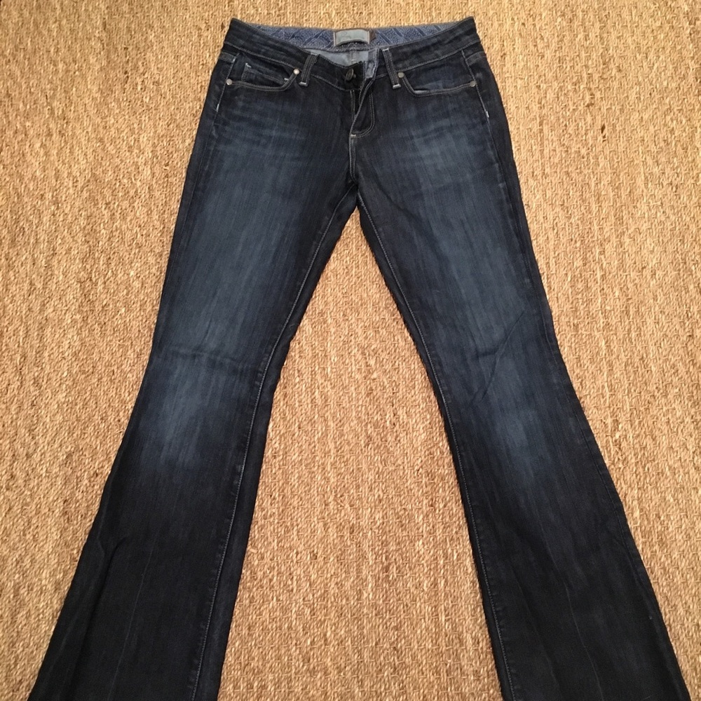 Paige Laurel Low Rise Long Denim Jeans Size 27 4